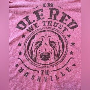 Blake Shelton "In Ole Red We Trust" Tee, from the Nashville Store - worn once